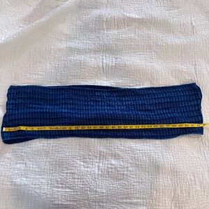 Noonday infinity scarf blue pattern handmade